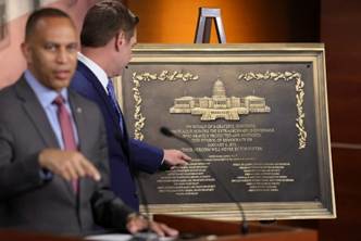 U.S. House Minority Leader Jeffries holds a news conference about House Republicans’ proposed January 6 subcommittee