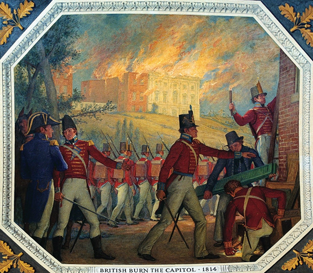 British forces burn Washington in 1814